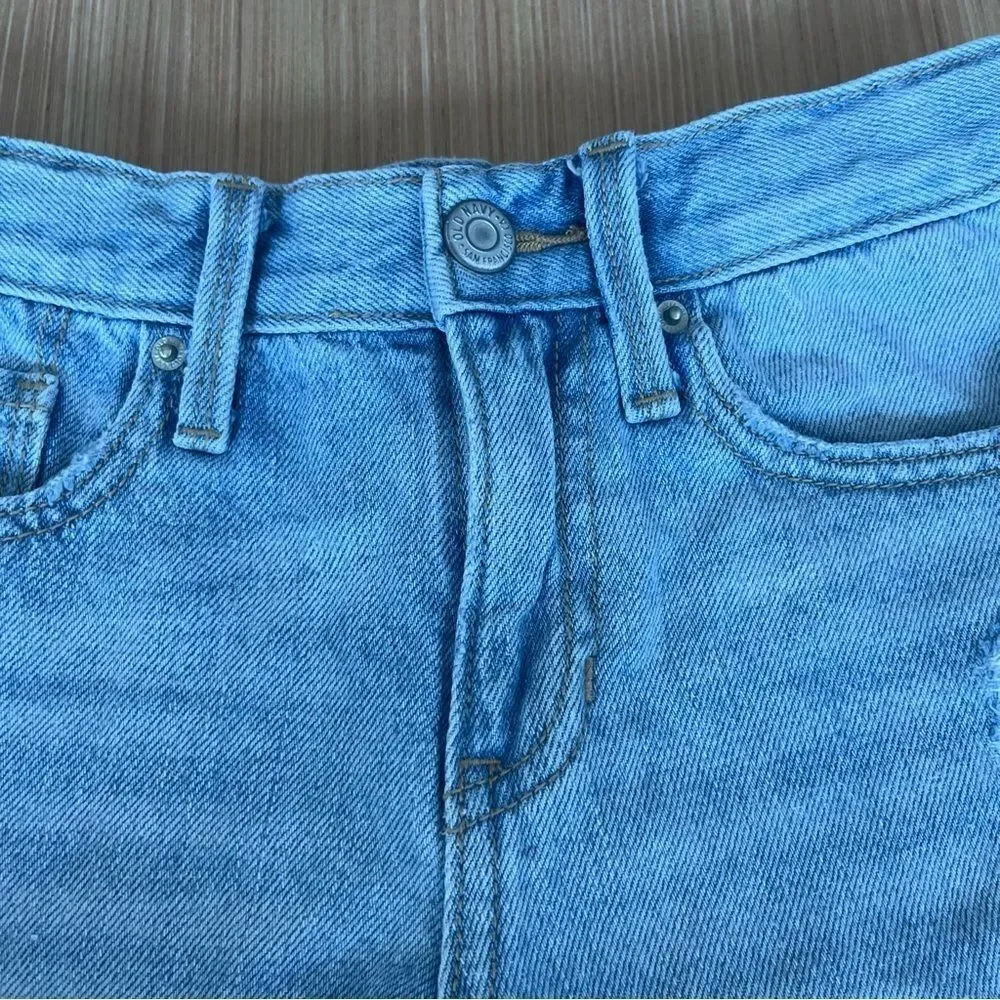 Old Navy Hi Rise Distressed Denim Shorts